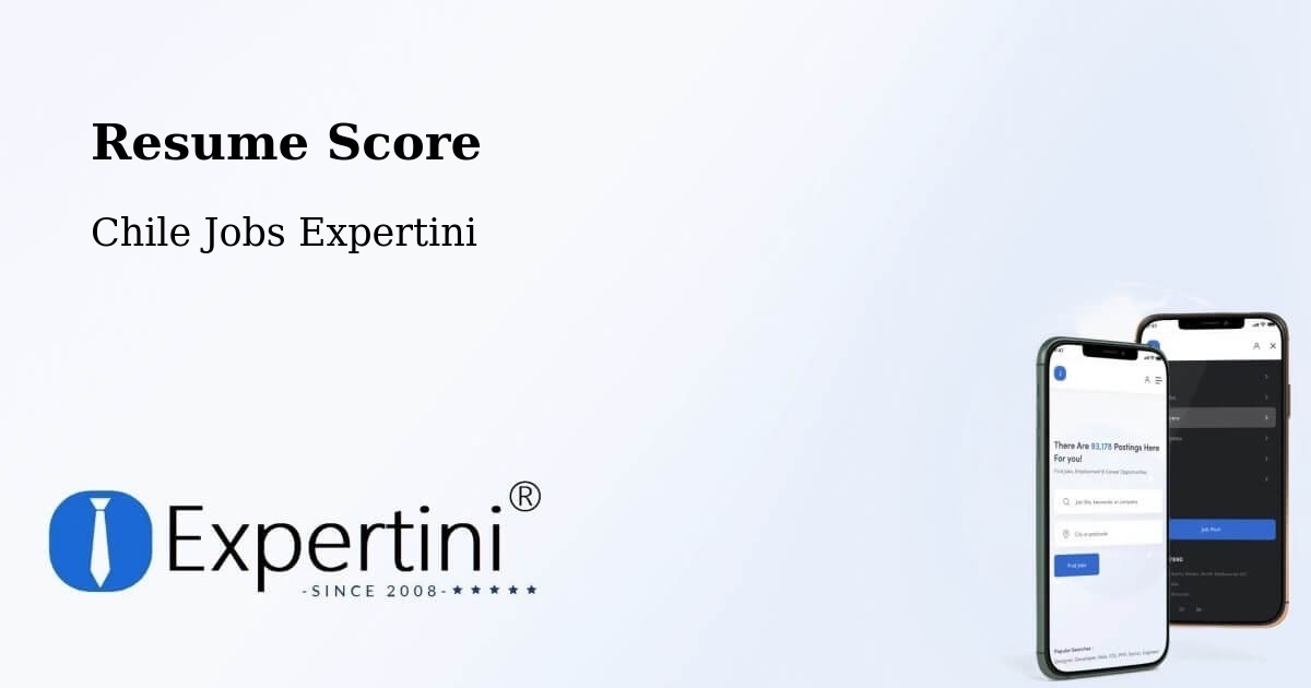 Resume Score & Job Description Match Tool – Penco - Chile Jobs Expertini